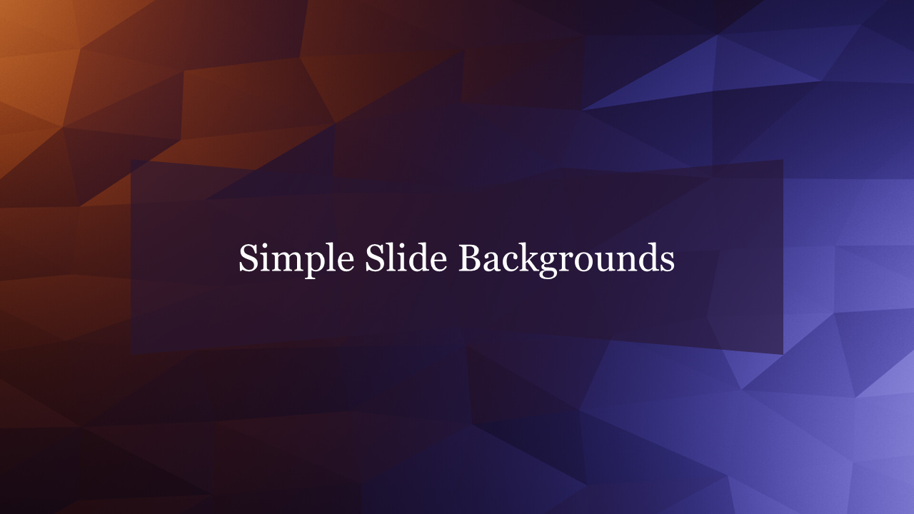 Innovative Simple Slide Backgrounds Template
